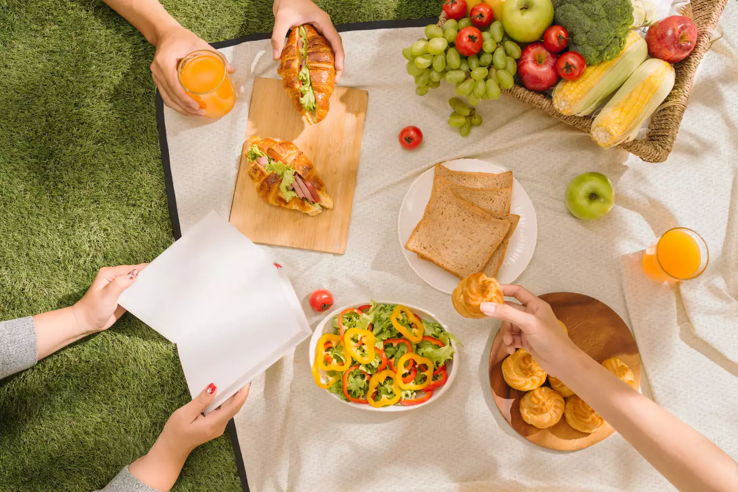 summer picnic blanket