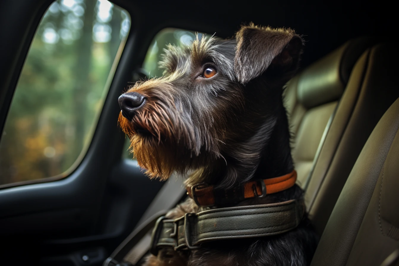 Ford Edge Dog Carrier Car Seat for German Hunting Terrier