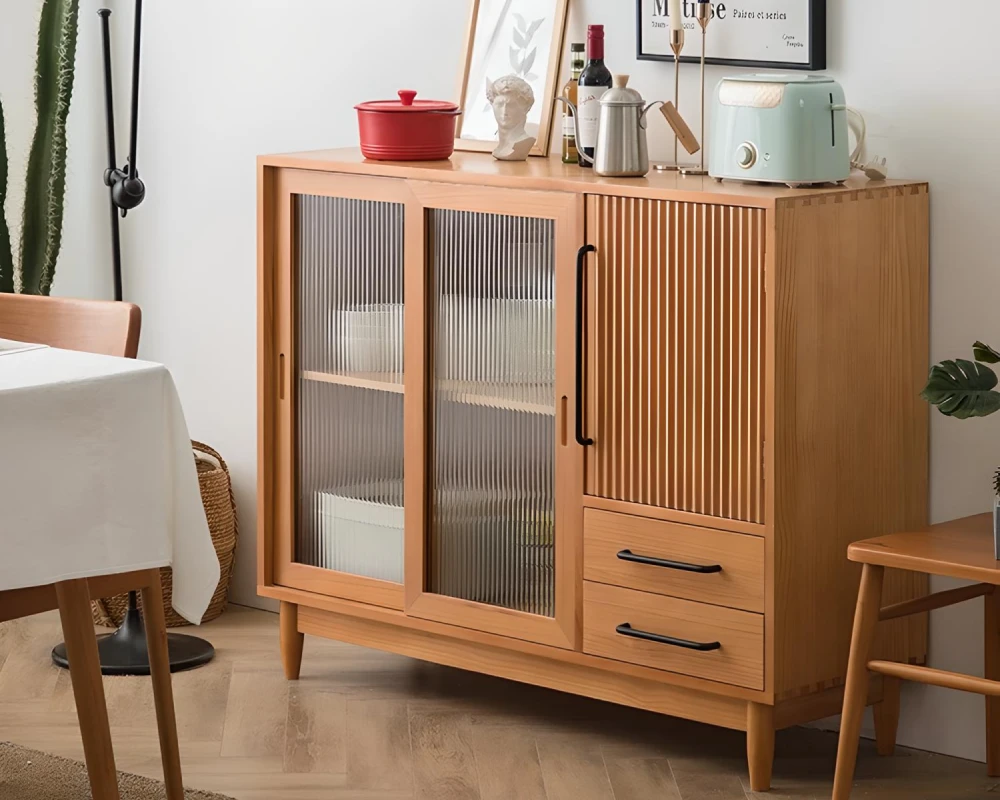 sideboard cabinet with glass doors