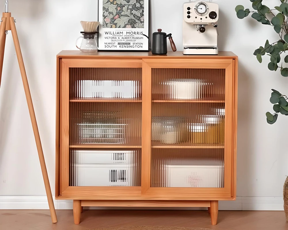 sideboard cabinet with glass doors