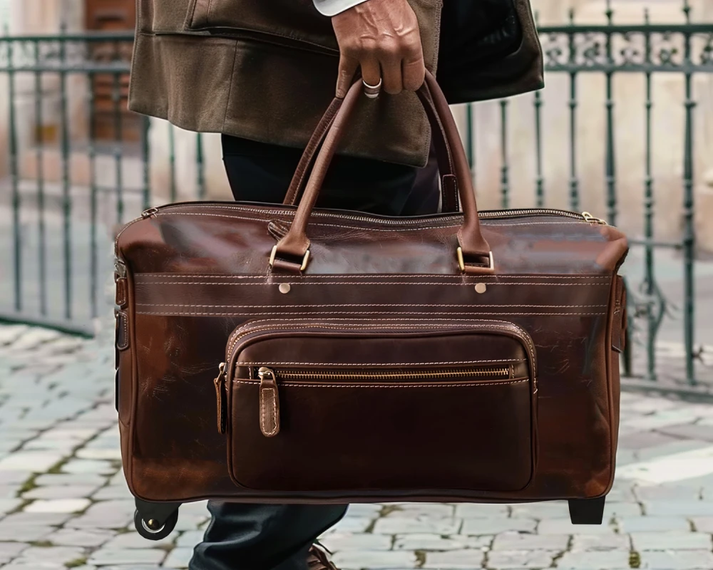 best leather carry on luggage